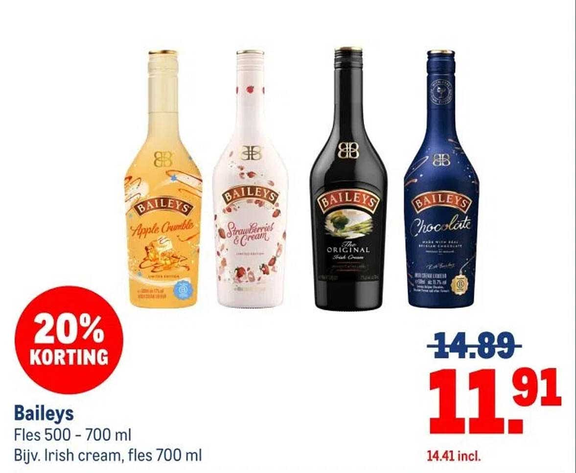 Baileys Fles 500 - 700 ml