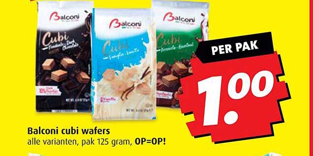Balconi cubi wafers