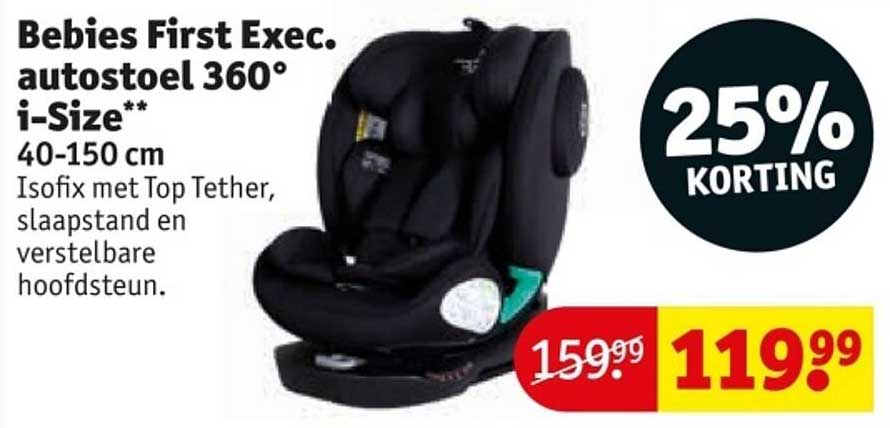 Bebies First Exec. autostoel 360° i-Size**