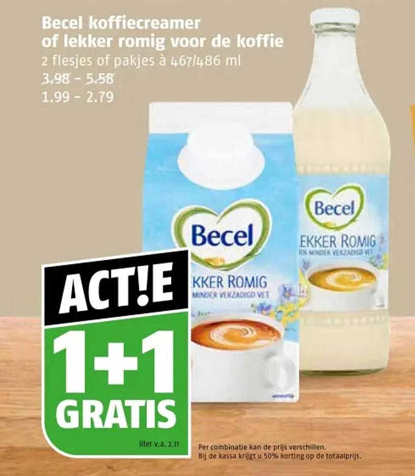 Becel koffiercreamer of lekker romig voor de koffie