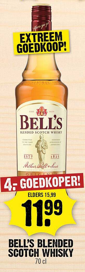 BELL'S BLENDED SCOTCH WHISKY 70 cl