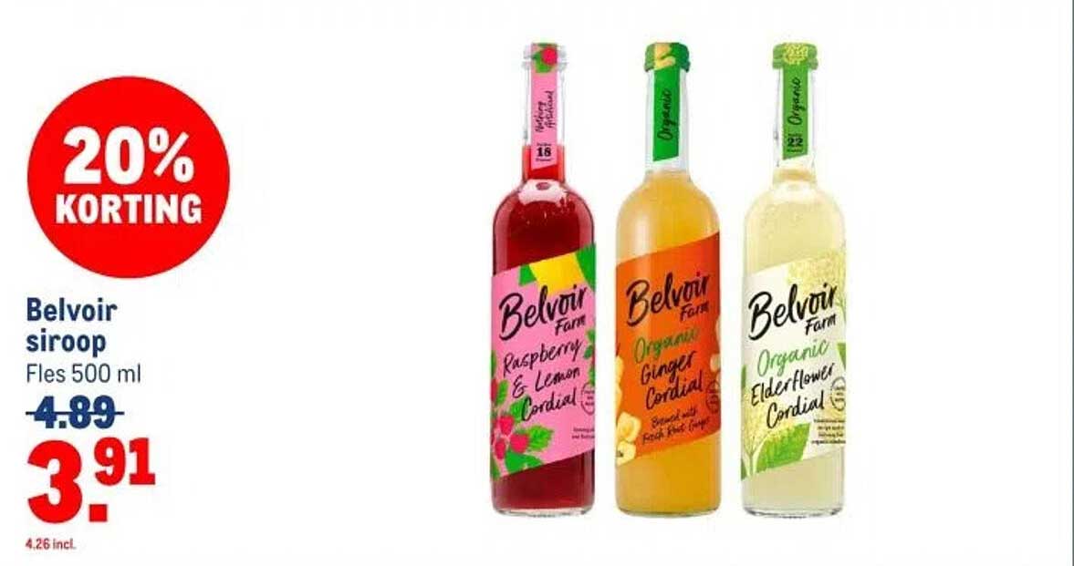Belvoir siroop 500 ml
