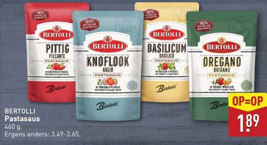 BERTOLLI Pastasaus 460 g.