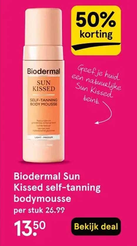 Biodermal Sun Kissed self-tanning body mousse