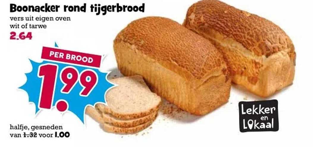 Boonacker rond tijgerbrood