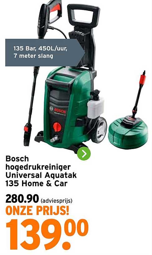 Bosch hogedrukreiniger Universal Aquatak 135 Home & Car