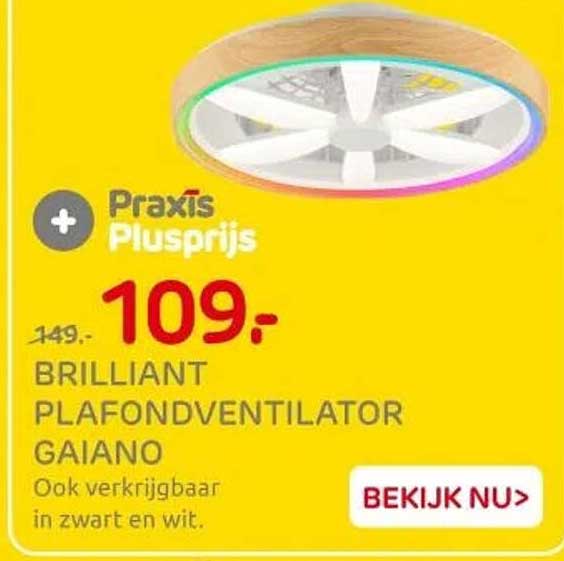 BRILLIANT PLAFONDVENTILATOR GAIANO