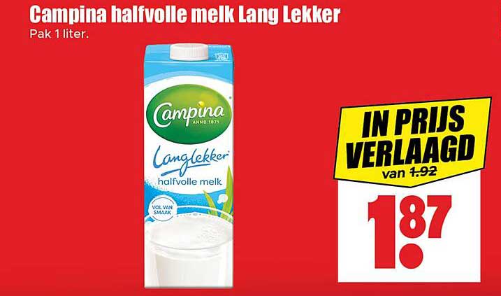 Campina halfvolle melk Lang Lekker