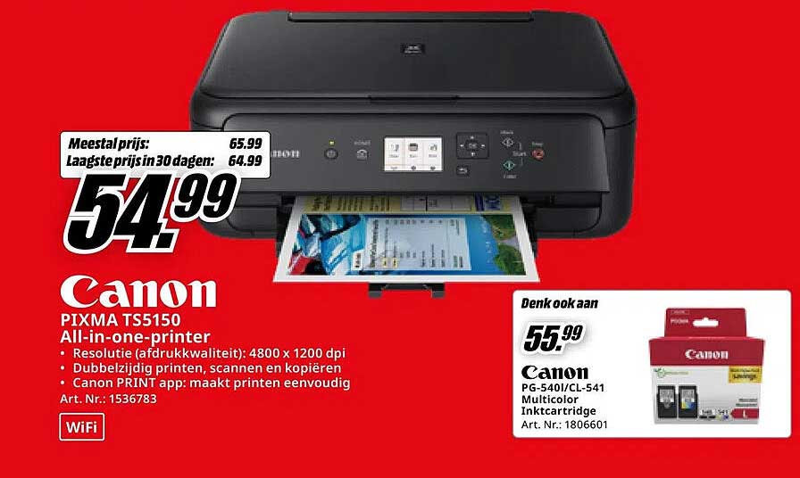 Canon PIXMA TS5150 All-in-one-printer