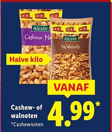 Cashew- of walnoten