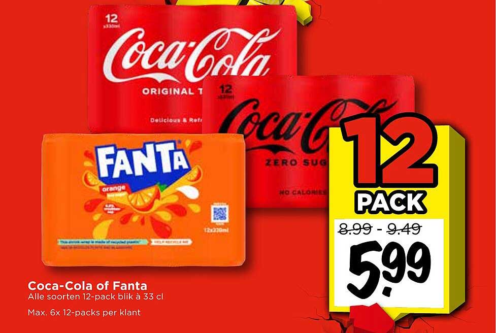 Coca-Cola of Fanta 12-pack