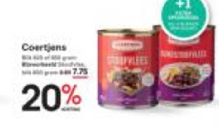 Coertjens Blik 400 of 600 gram: Haringfilet/Shoarma