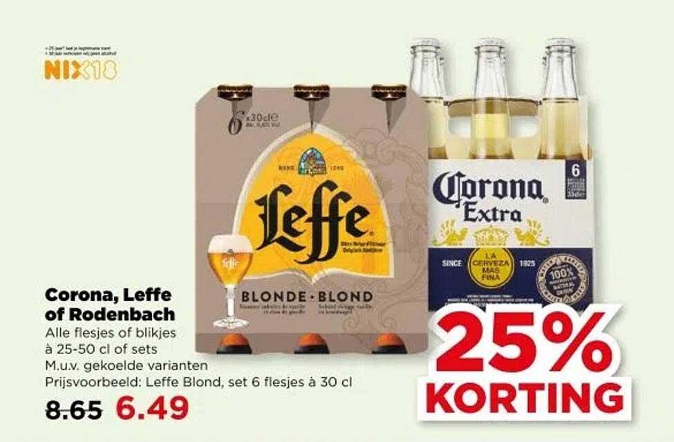 Corona, Leffe of Rodenbach