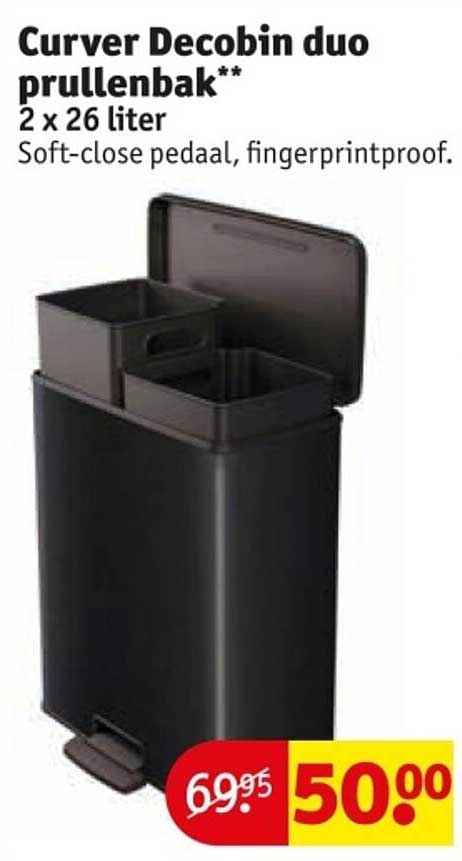 Curver Decobin duo prullenbak**