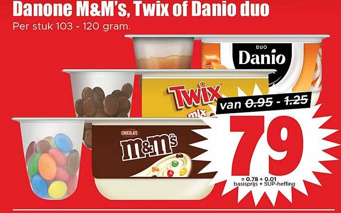 Danone M&M's, Twix of Danio duo