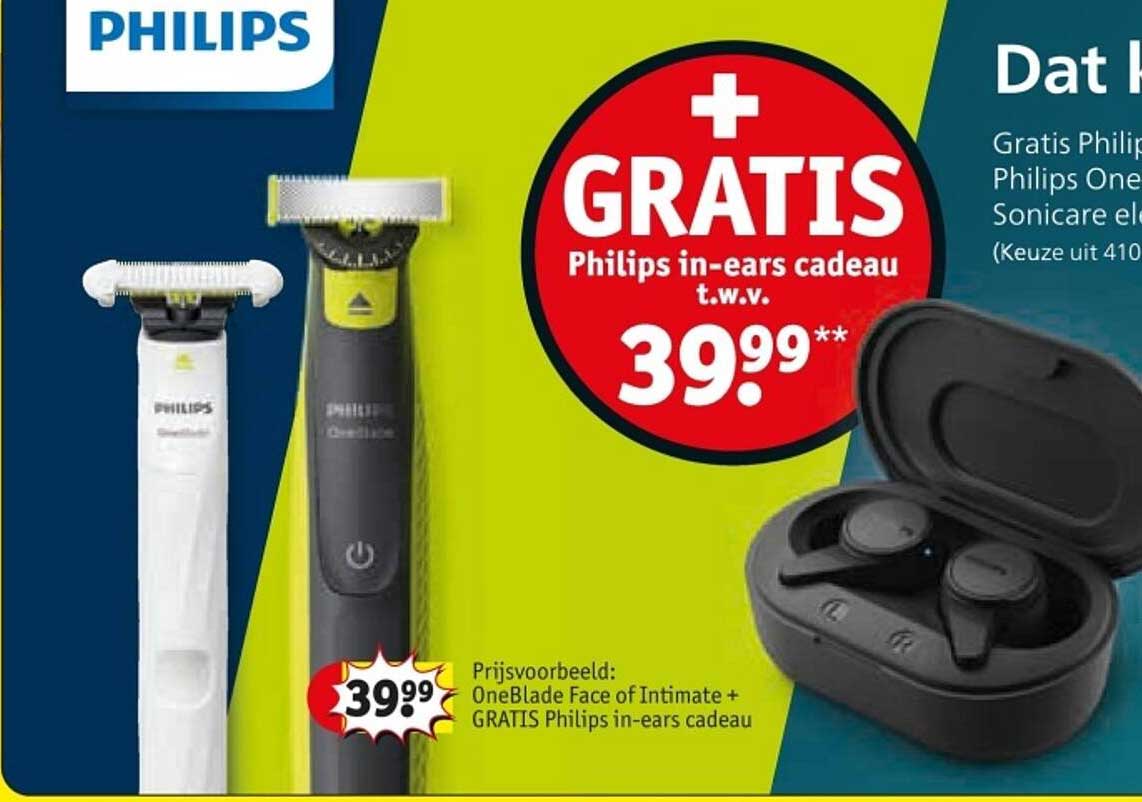 Dat kan niet missen! Gratis Philips in-ears cadeau t.w.v. 39,99**