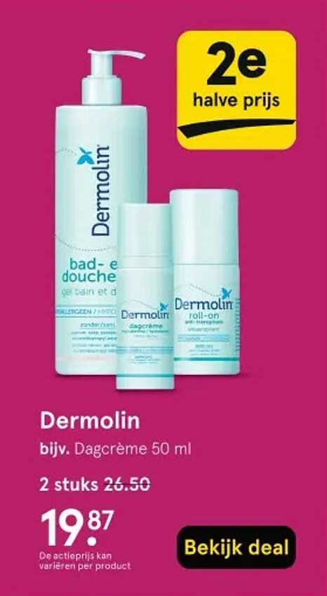 Dermolin bijv. Dagcrème 50 ml