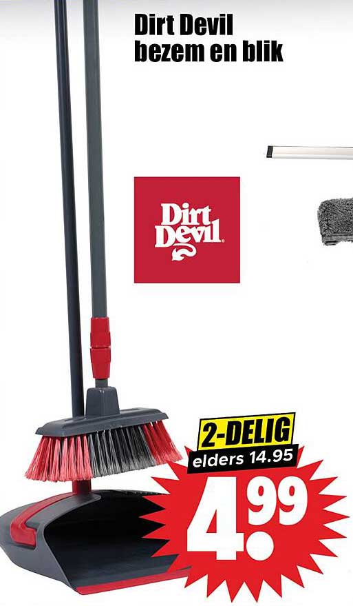 Dirt Devil bezem en blik
