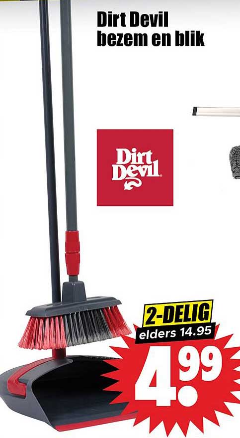 Dirt Devil bezem en blik