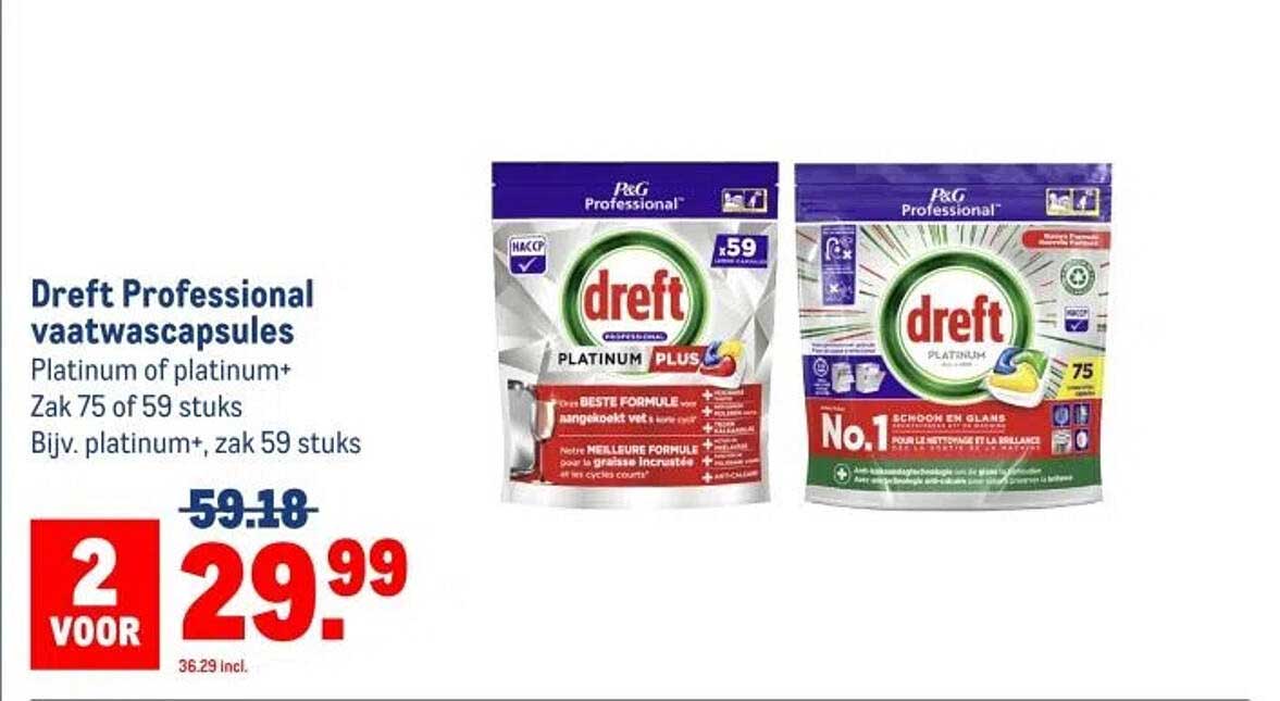 Dreft Professional vaatwascapsules