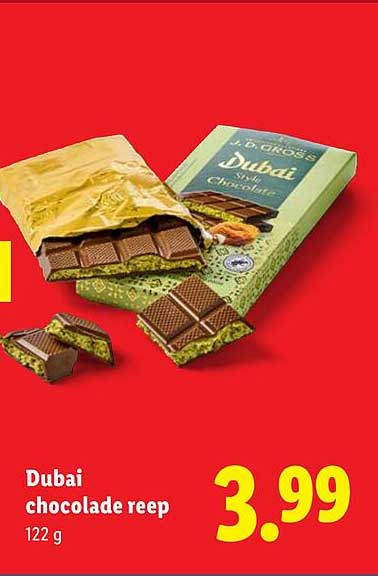 Dubai chocolade reep