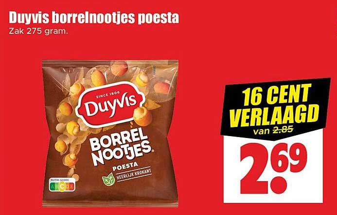 Duyvis borrelnootjes poesta