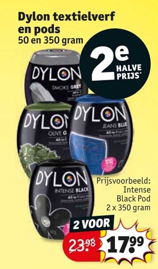 Dylon textielverf en pods 50 en 350 gram