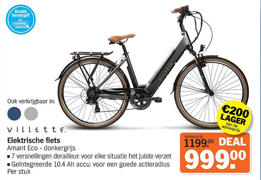 Elektrische fiets Amant Eco - donkergrijs