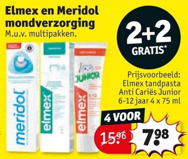 Elmex en Meridol mondverzorging M.u.v. multipakken.