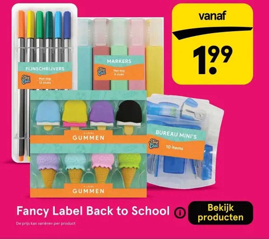 Fancy Label Back to School