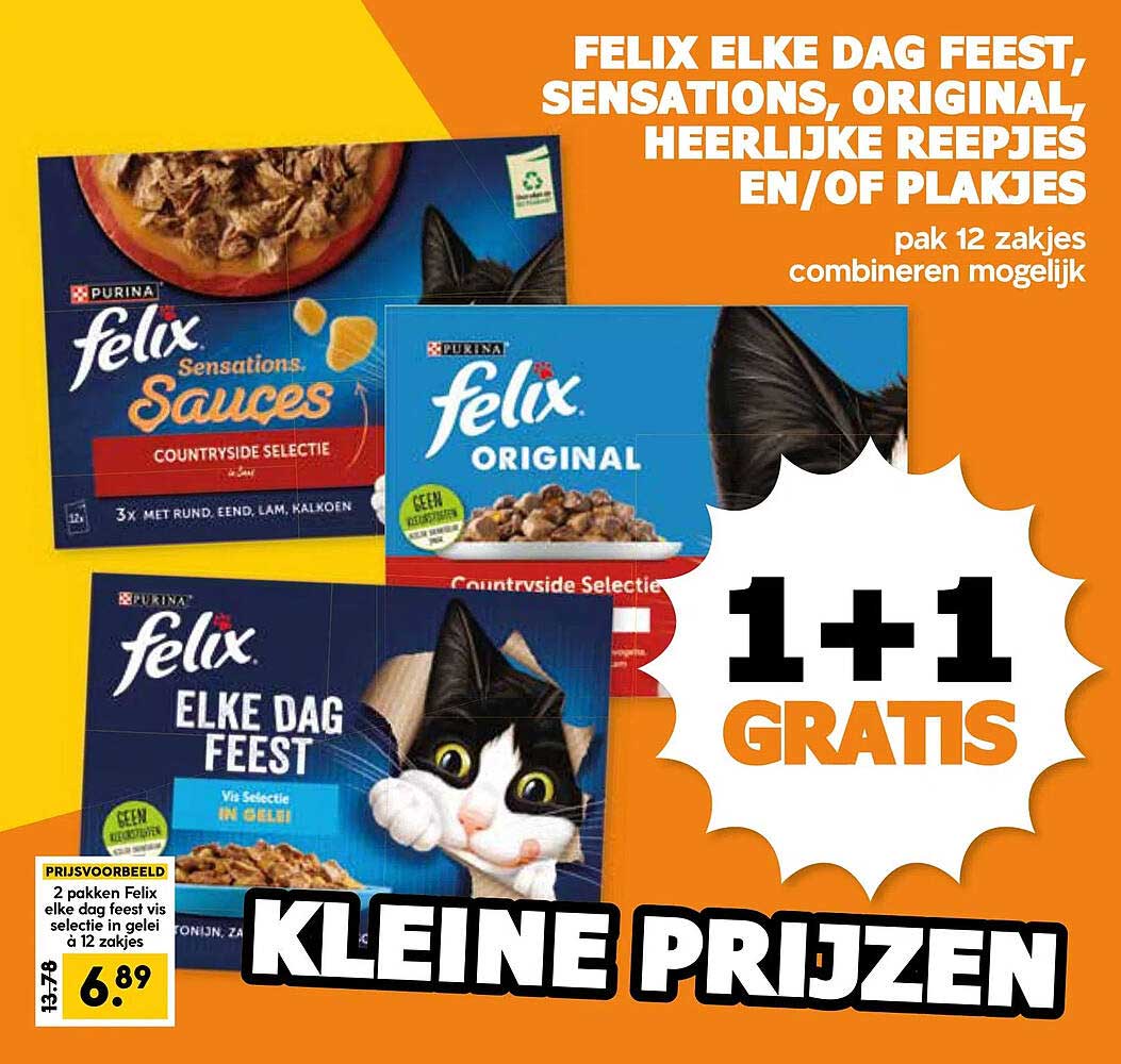 FELIX ELKE DAG FEEST, SENSATIONS, ORIGINAL, HEERLIJKE REEPJES EN/OF PLAKJES
