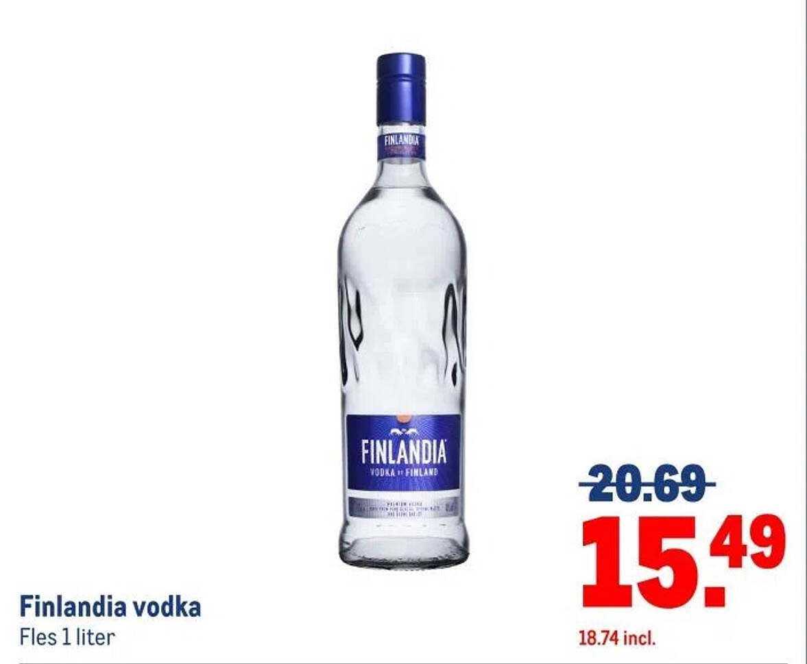 Finlandia vodka Fles 1 liter