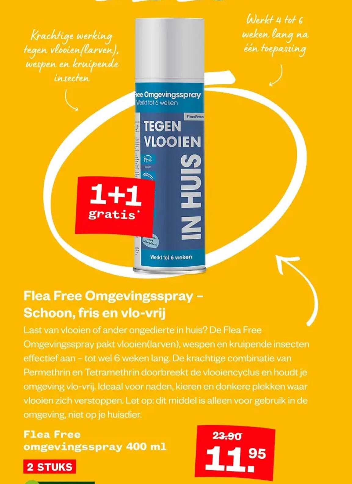 Flea Free Omgevingsspray – Schoon, fris en vlo-vrij
