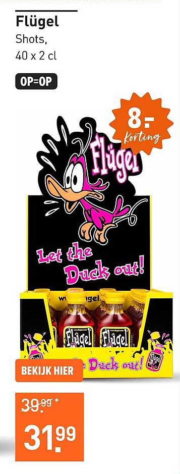 Flügel Shots, 40 x 2 cl