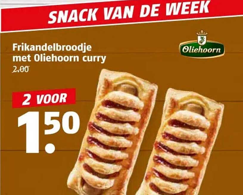 Frikandelbroodje met Oliehoorn curry