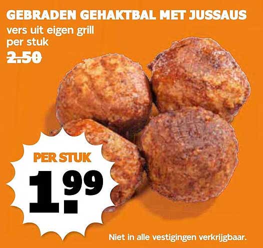 GEBRADEN GEHAKTBAL MET JUSAUS