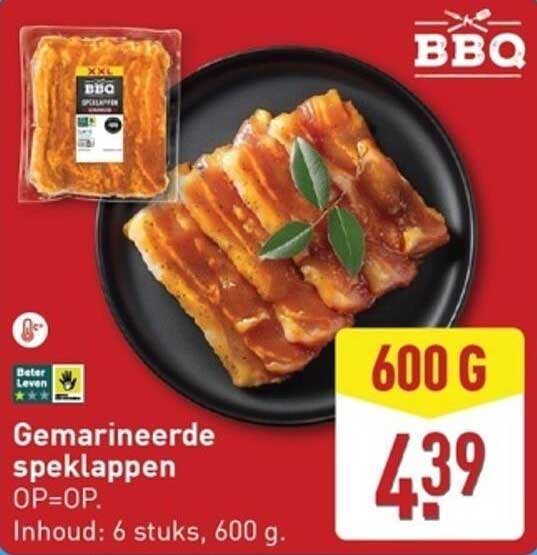 Gemarineerde speklappen