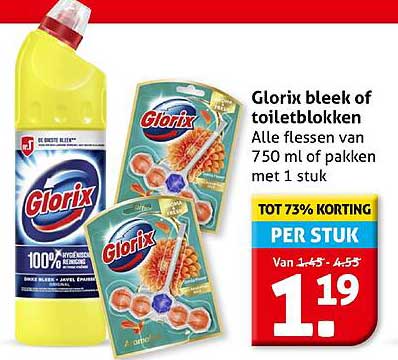 Glorix bleek of toiletblokken