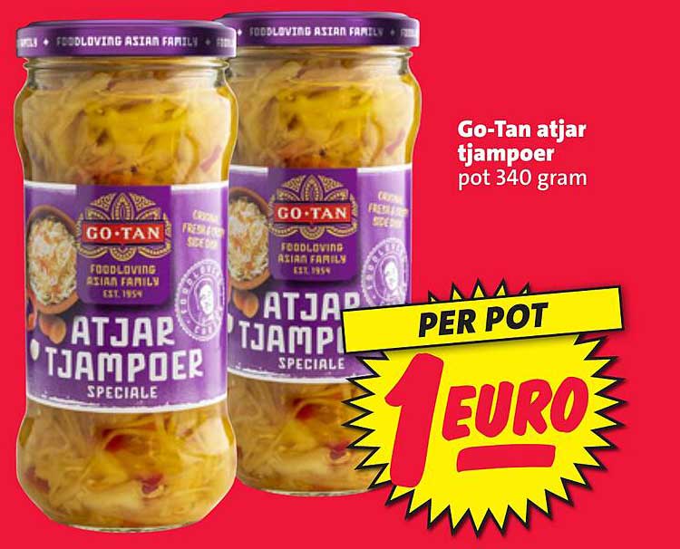 Go-Tan atjar tjampoer pot 340 gram