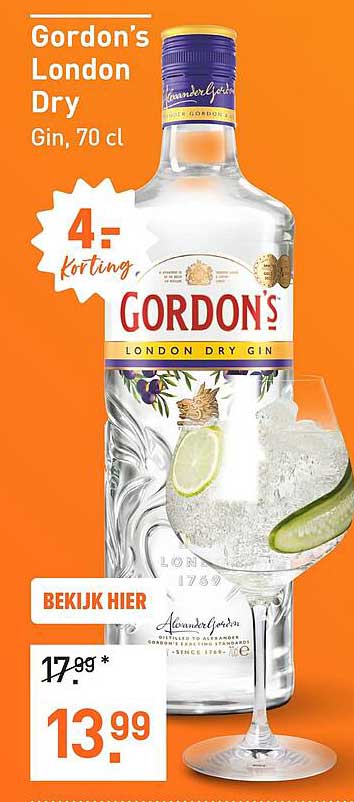 Gordon's London Dry Gin, 70 cl