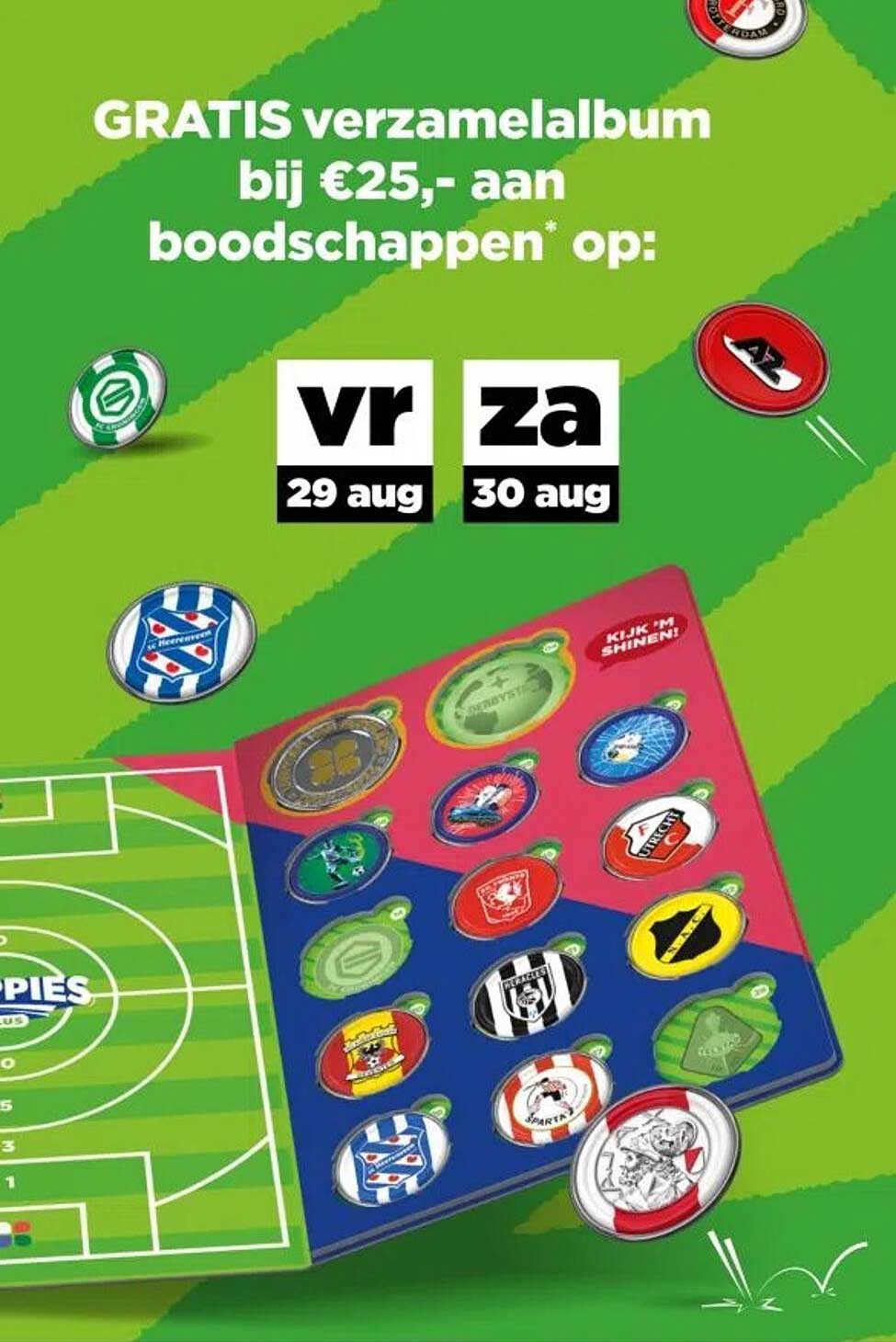 GRATIS verzamelalbum bij €25,- aan boodschappen* op: vr 29 aug / za 30 aug