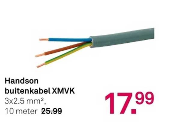 Handson buitenkabel XMVK 3x2.5 mm², 10 meter
