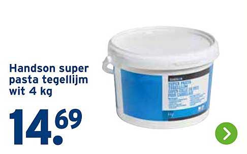 Handson super pasta tegelijm wit 4 kg