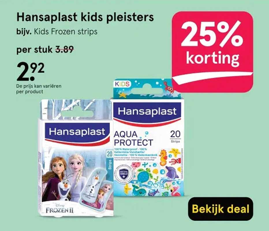 Hansaplast kids pleisters bijv. Kids Frozen strips