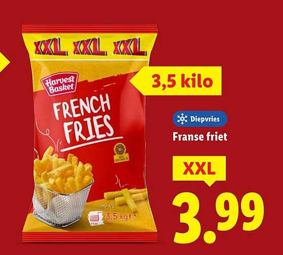 Harvest Basket Franse friet 3,5 kilo