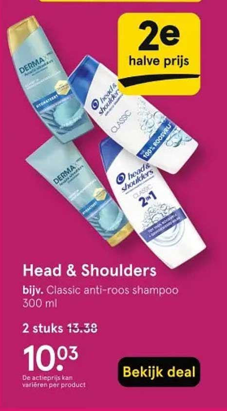 Head & Shoulders bijv. Classic anti-roos shampoo 300 ml