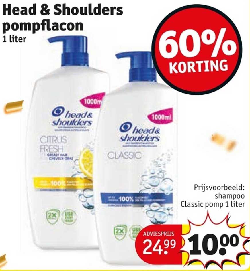 Head & Shoulders pompfles 1 liter