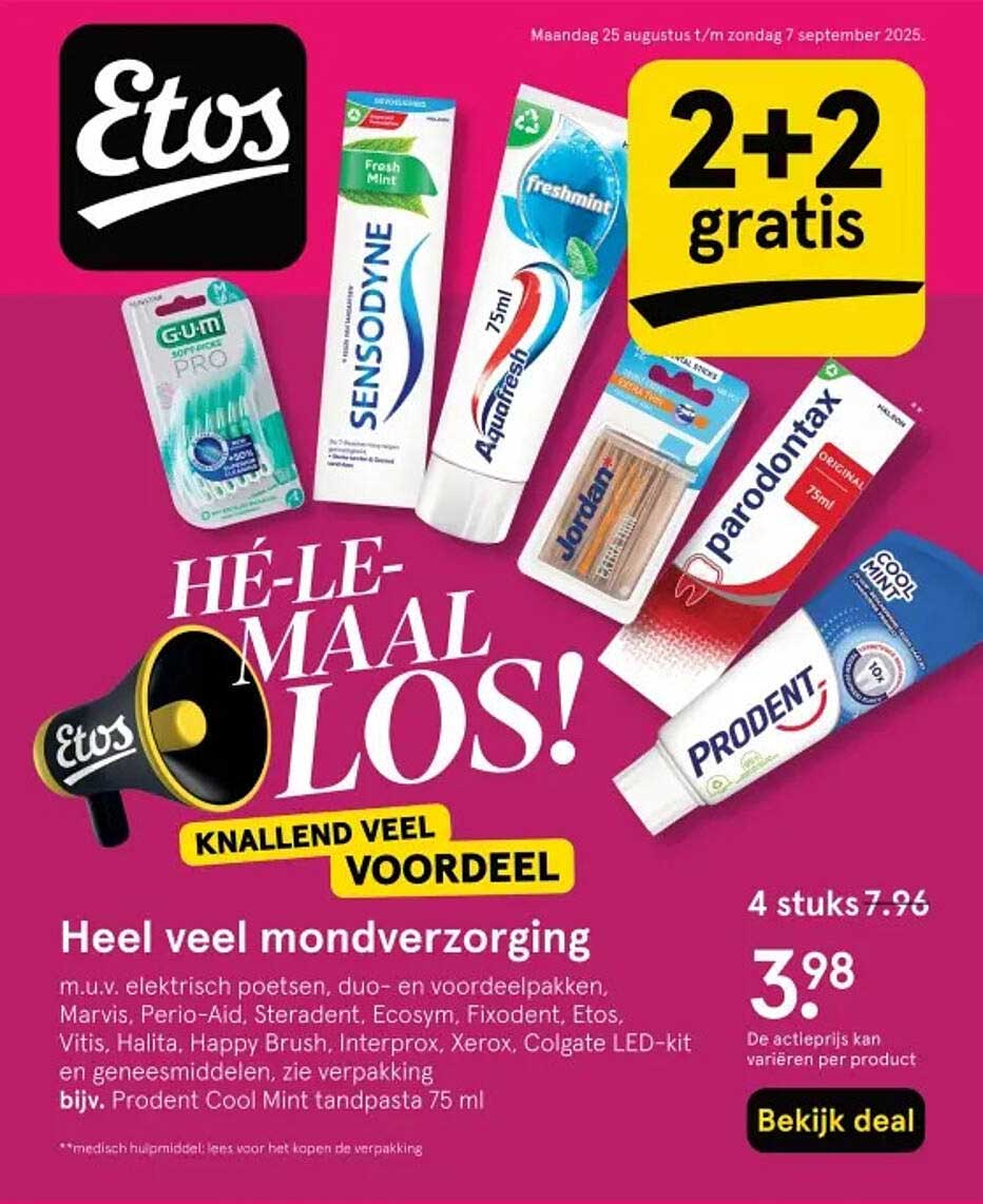 Helemaal los! Knelend veel voordeel op mondverzorging
