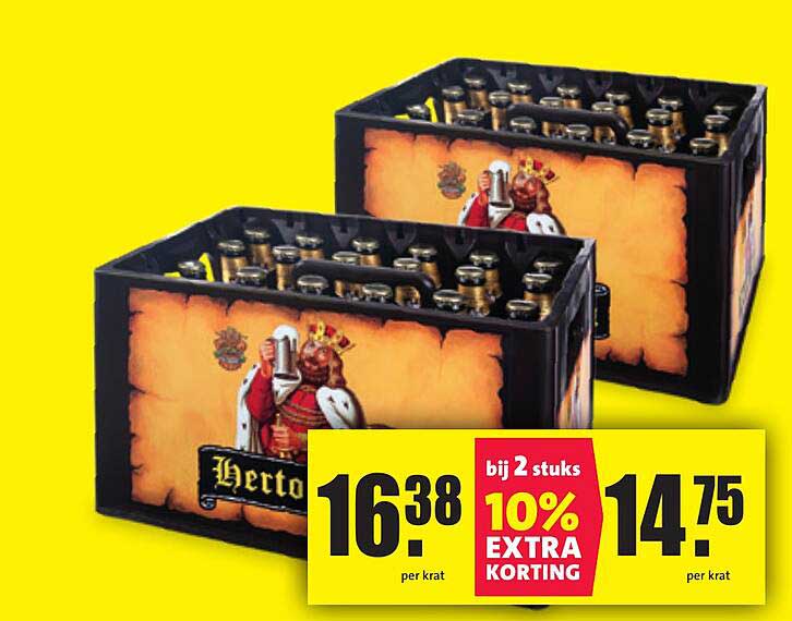 Hertog Jan Krat (2 stuks) met 10% extra korting