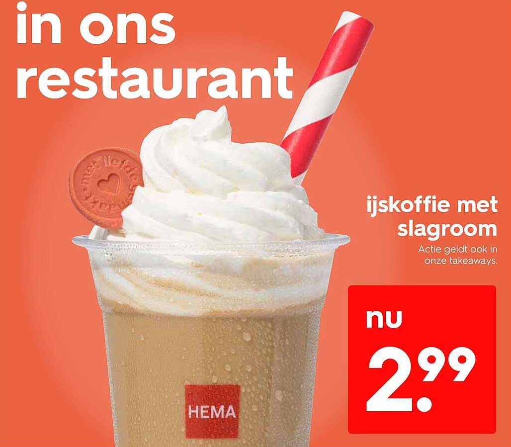 ijskoffie met slagroom